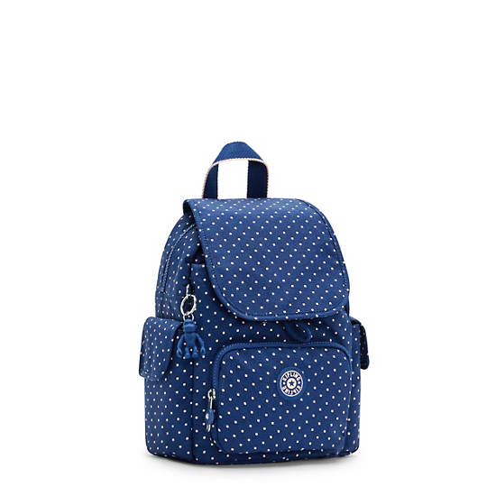 Kipling City Pack Mini Printed Backpack Sırt Çantaları Mavi | TR 1193QM